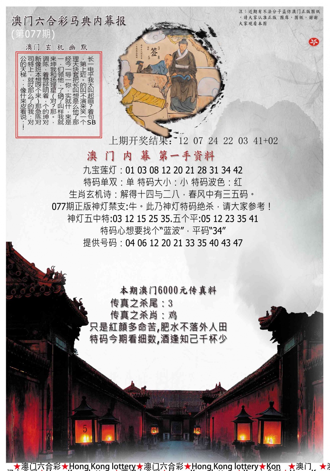 077期马经内幕报[图]